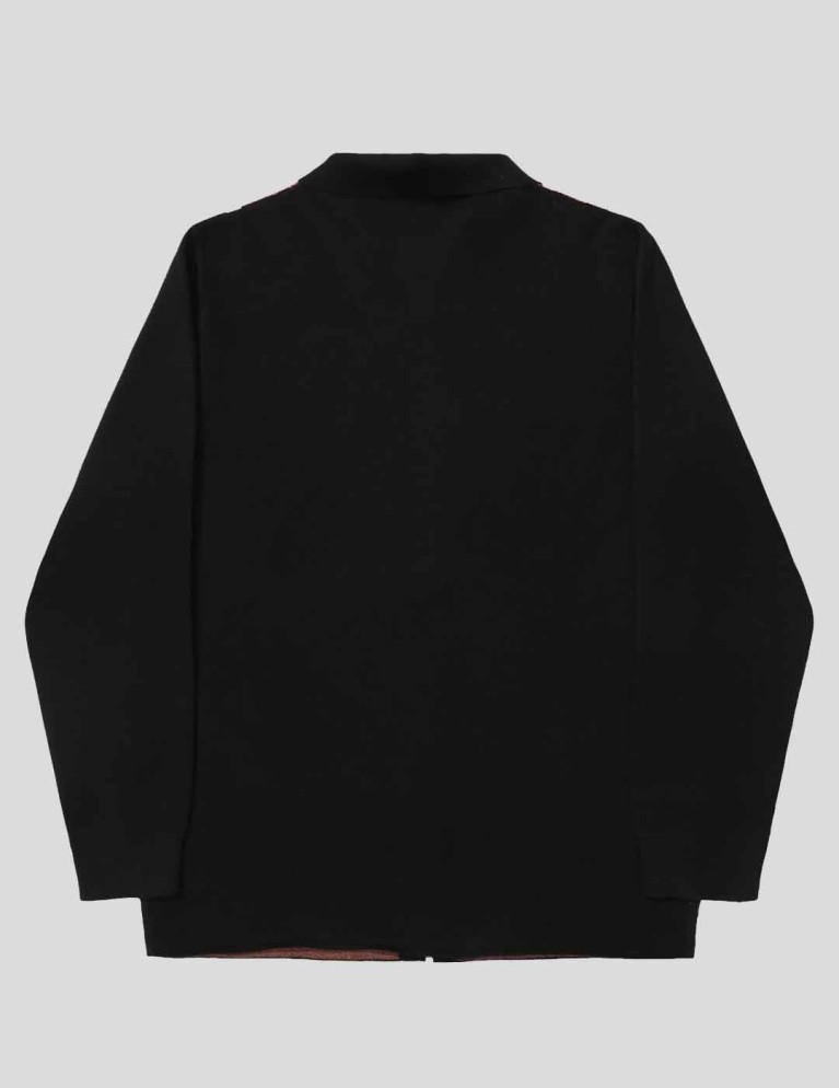 T-shirt HÉLAS ao knitted polo black